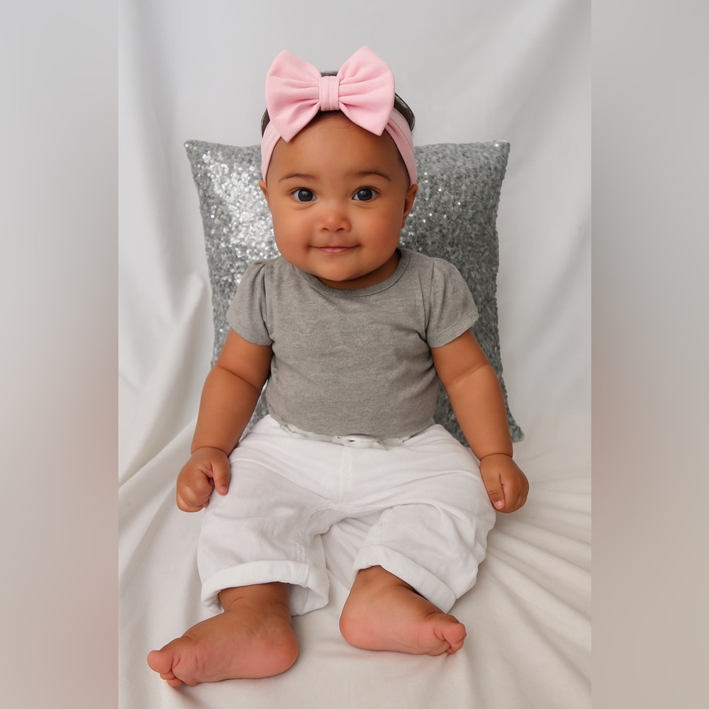 H&M white linen pants. 4-6 Months